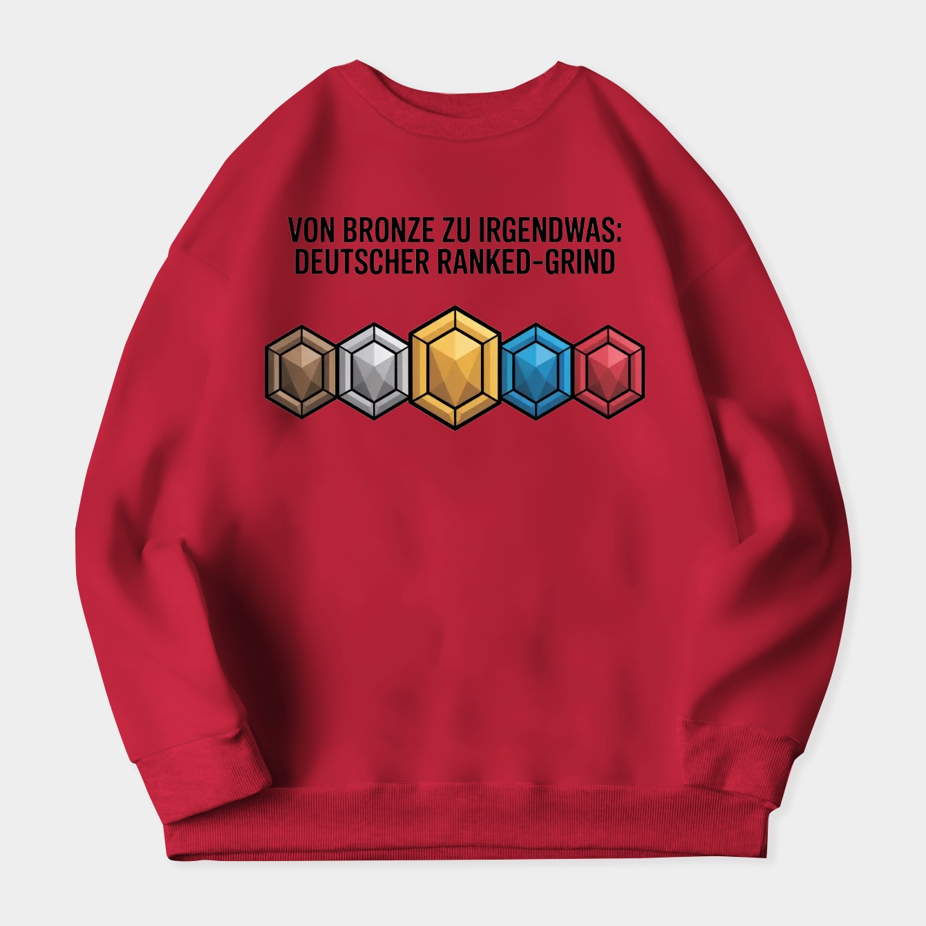 From Bronze to Something Rank Grind Women's Crewneck Sweatshirt