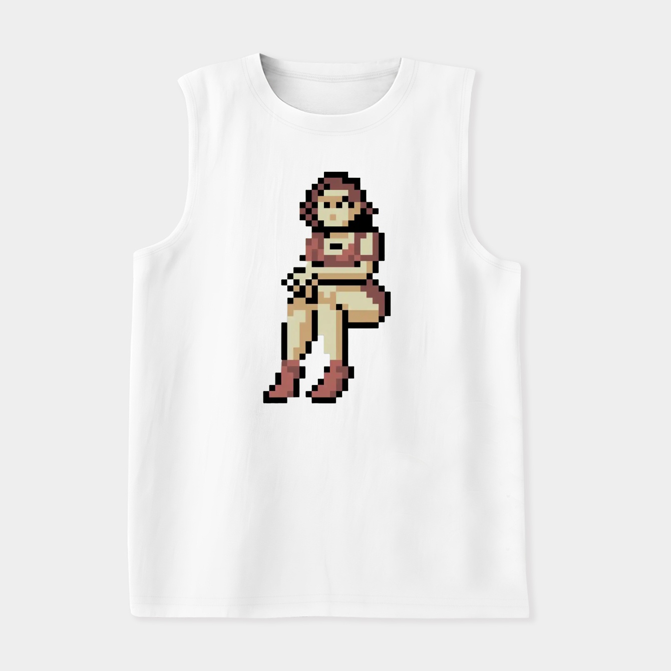 Retro PixelArt Girl X77 Women's Soft Tank Top