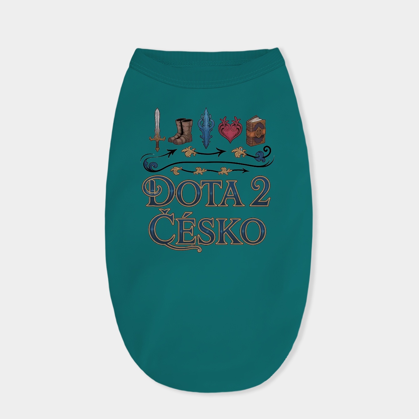 Baroque Dota 2 Česko Build Dog Shirt