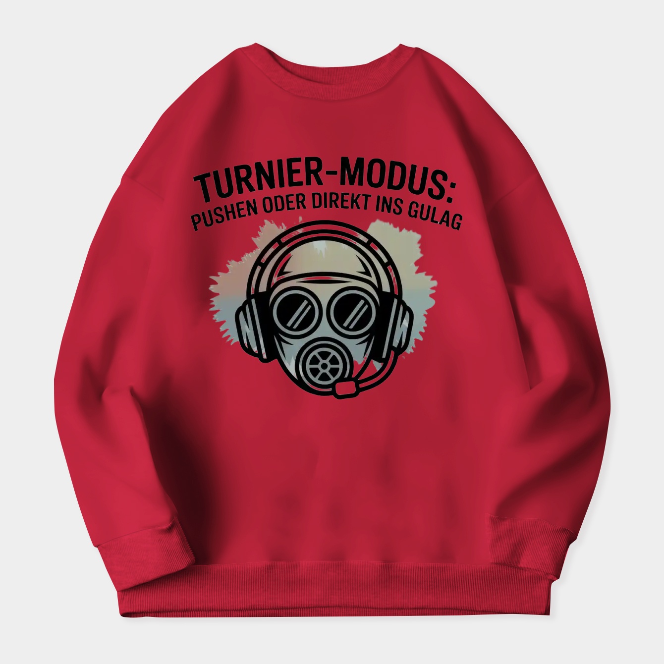 Warzone Tournament Gulag Gamer Mask Women's Crewneck Sweatshirt