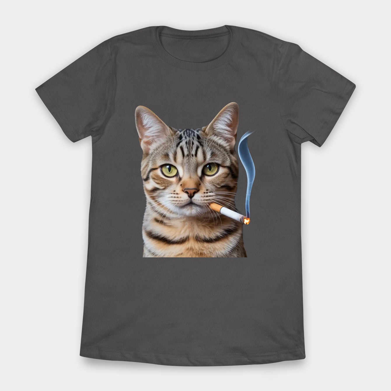 Smoking Cat Meme Women's T-Shirt