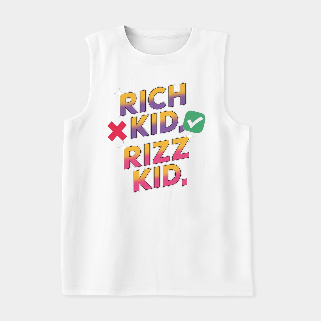 rizz kid rich kid Women's Soft Tank Top