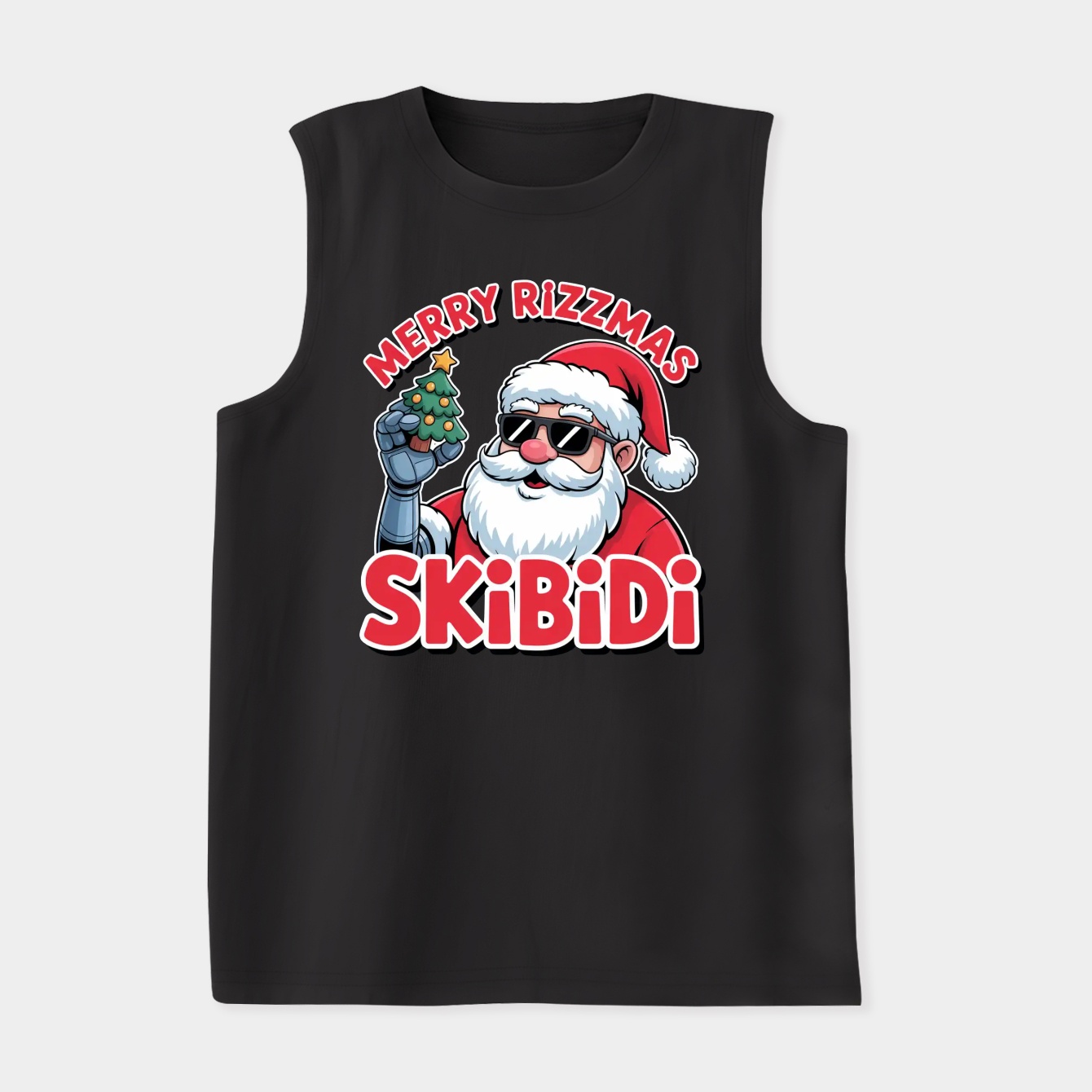 merry rizzmas skibidi Women's Soft Tank Top