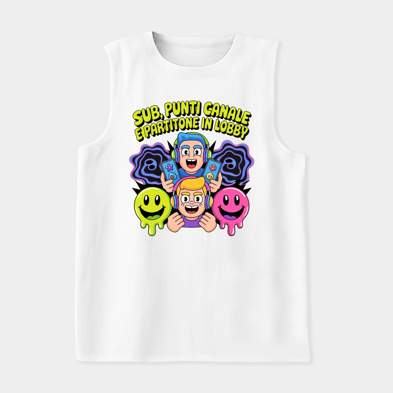 Italian Streamer Supercell Psychedelia Women's Soft Tank Top