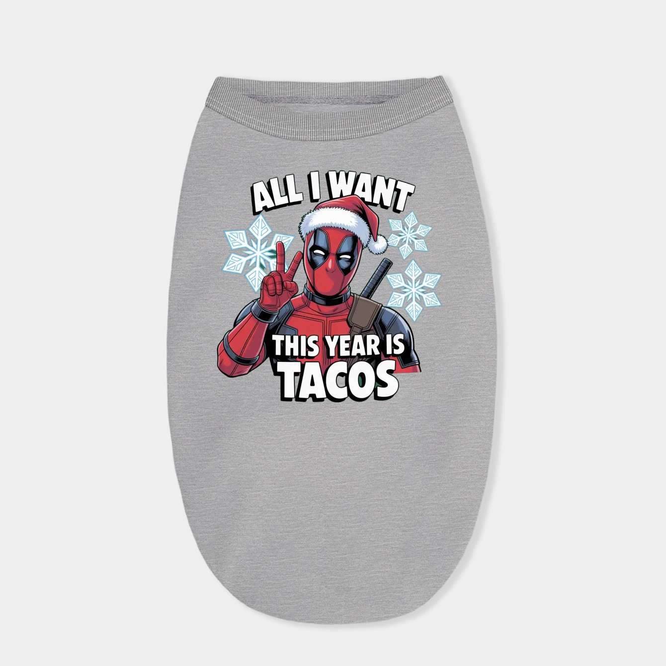 Deadpool All I Want Is Tacos Holiday Dog Shirt