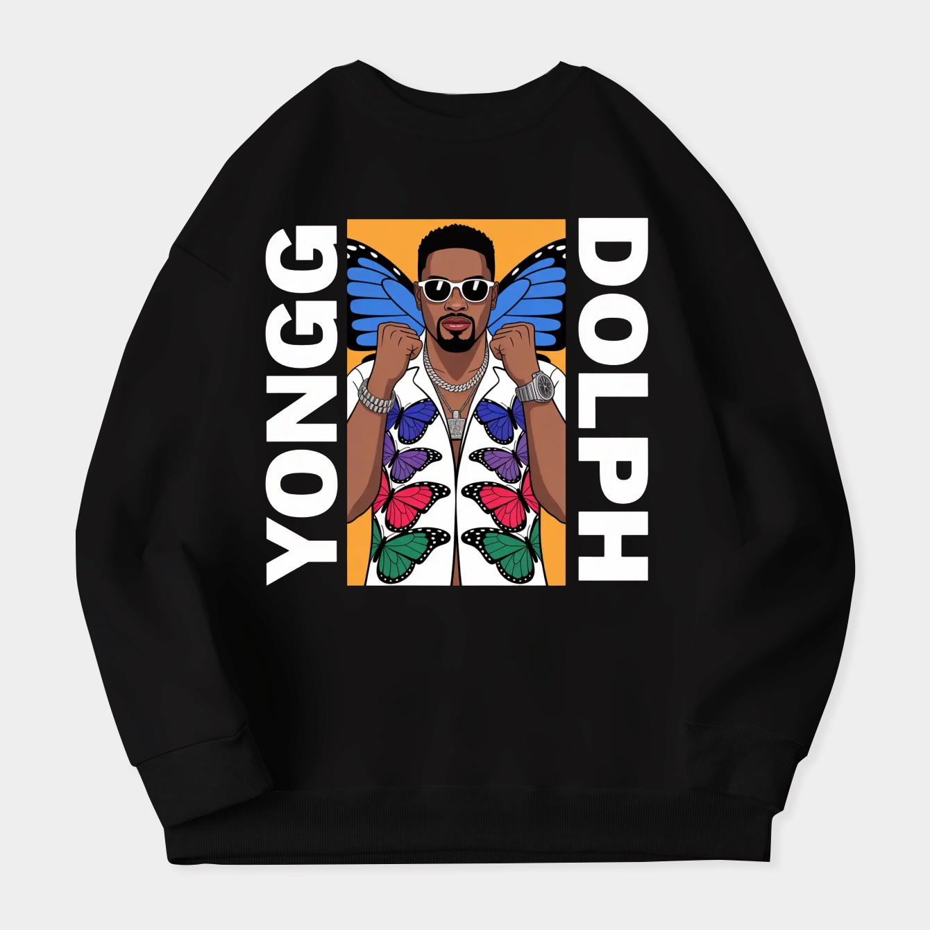 YOUNG DOLPH Iconic Pose Women's Crewneck Sweatshirt