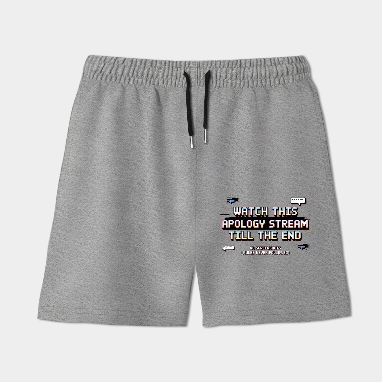 Glitch Apology Stream Meme Text Women's Shorts