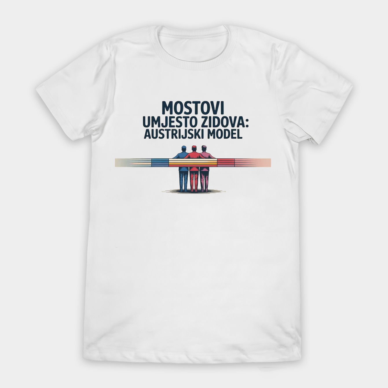 Bridges Not Walls: Austrian Model Women's T-Shirt