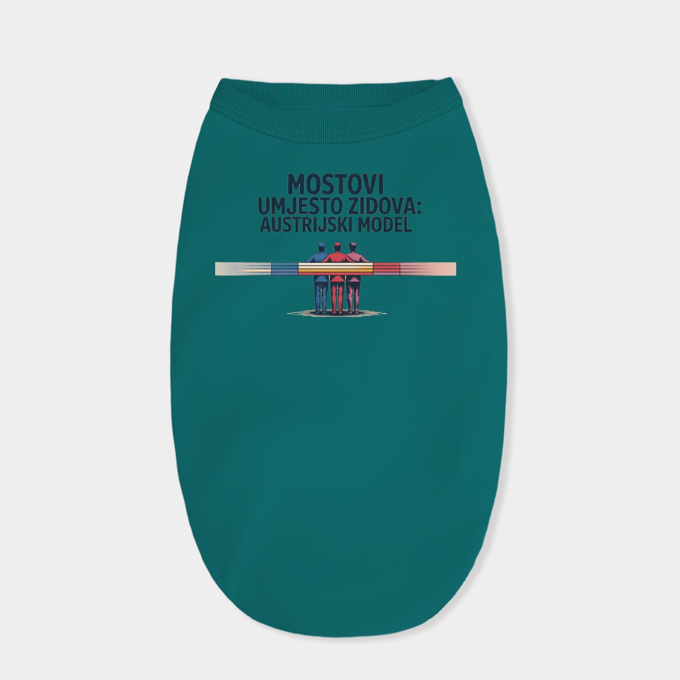 Bridges Not Walls: Austrian Model Dog Shirt