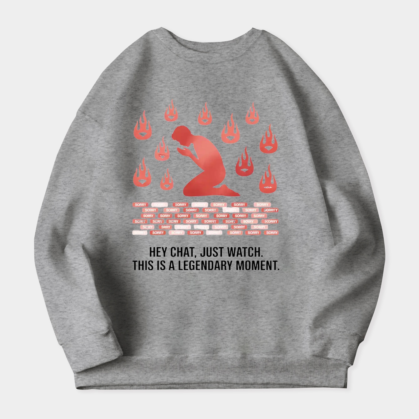 Legendary Apology Stream Moment Women's Crewneck Sweatshirt