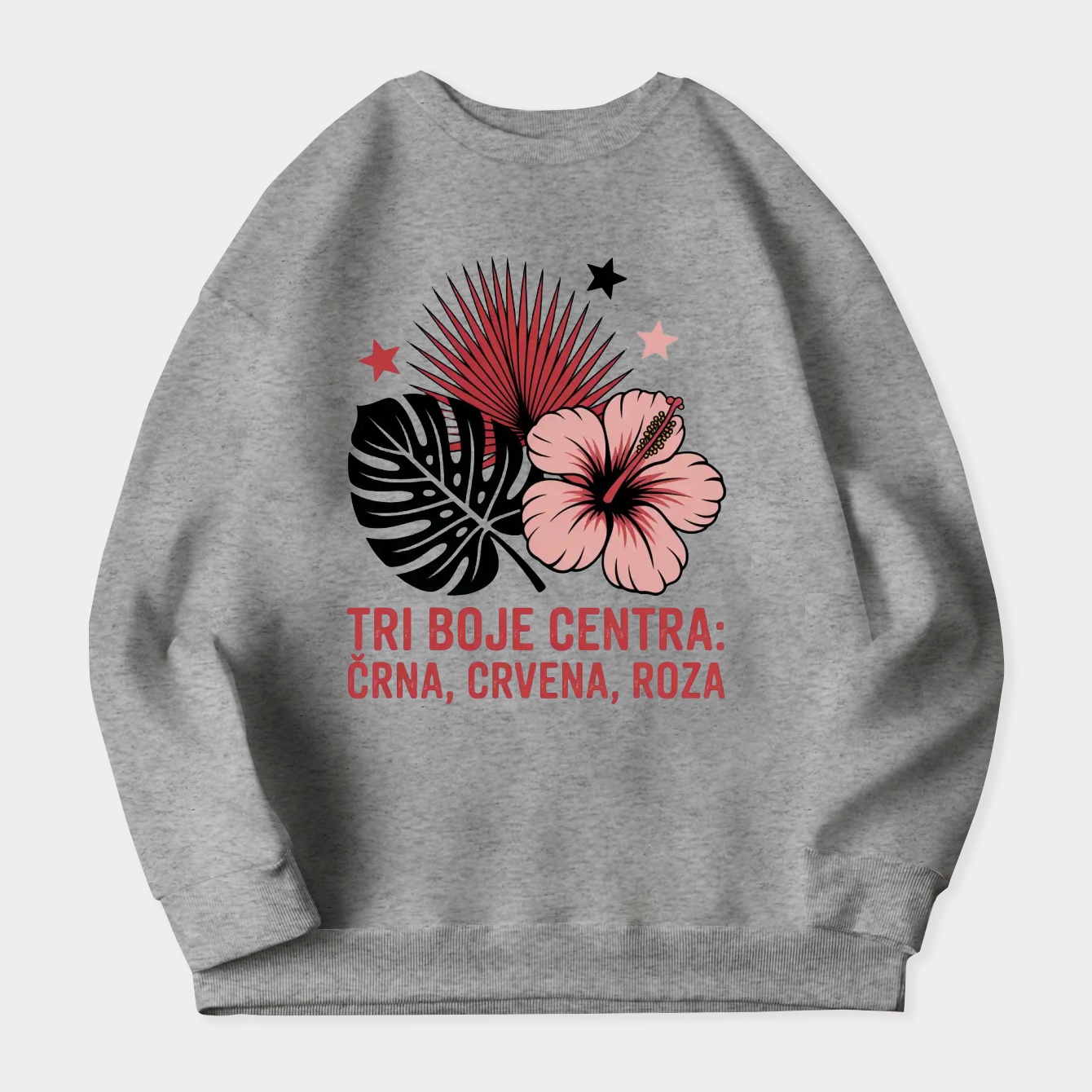 Tri-Color Centrist Unity Leaves Women's Crewneck Sweatshirt