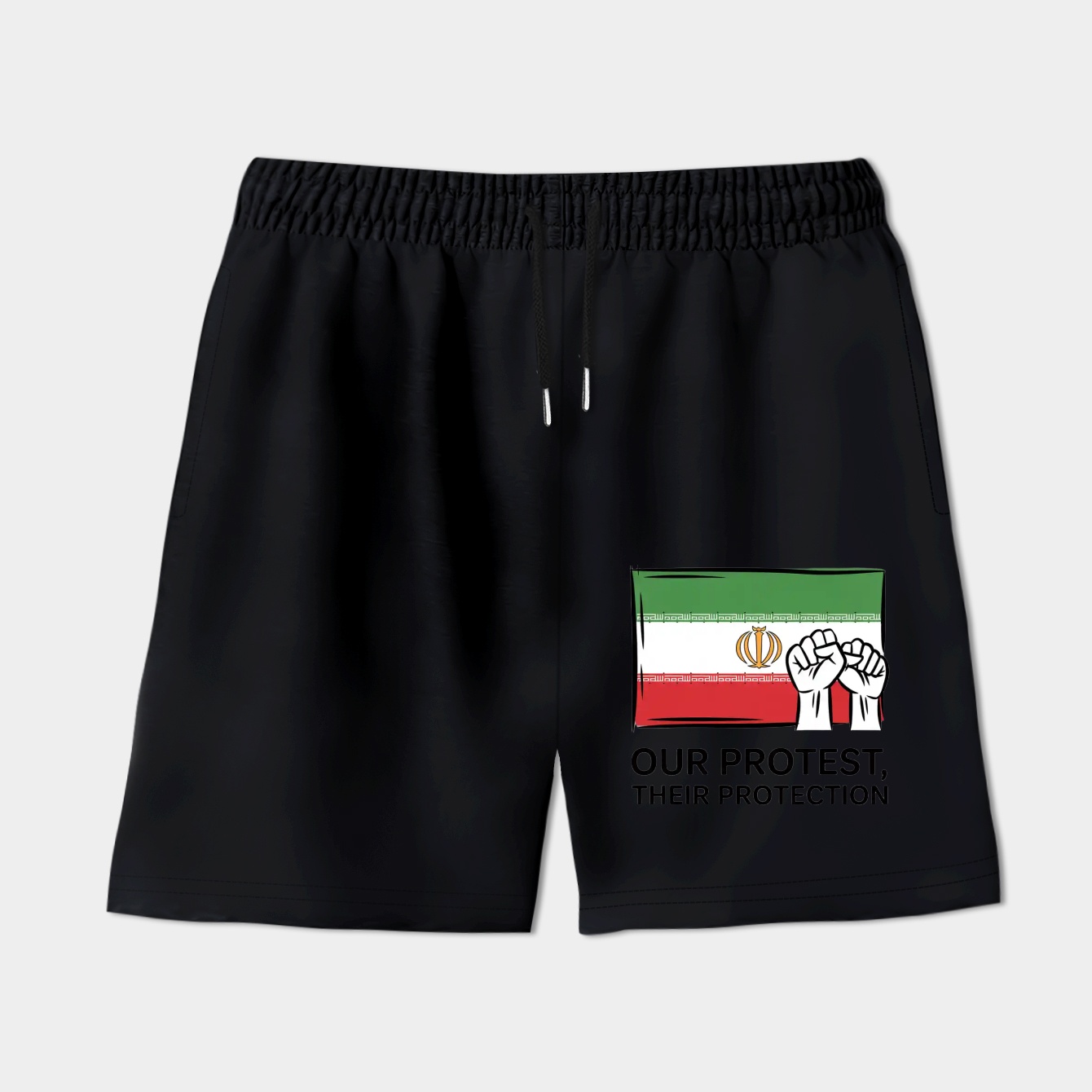 Iran Lion Flag of Protest Women's Shorts