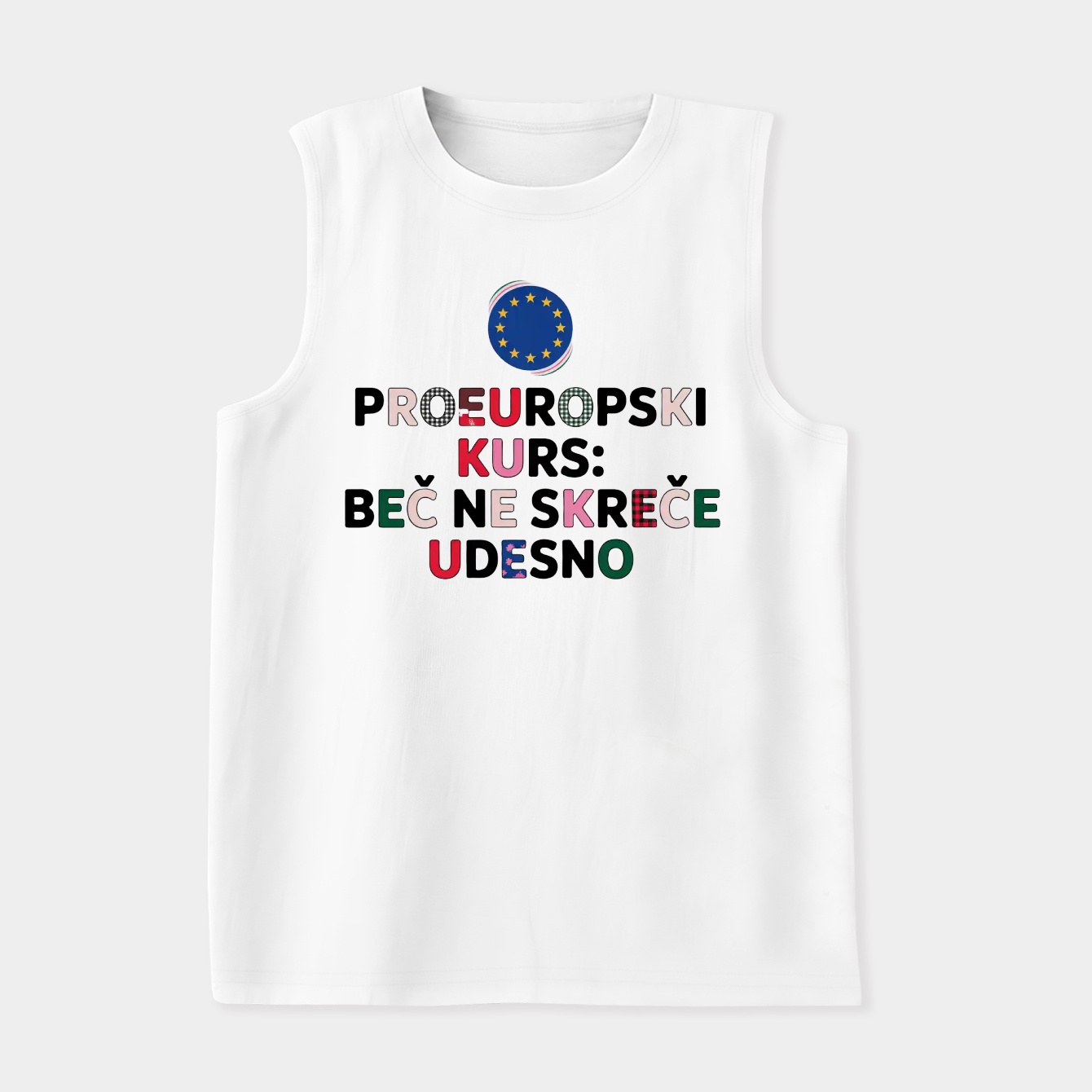 Pro-European Vienna Stays Center Women's Soft Tank Top