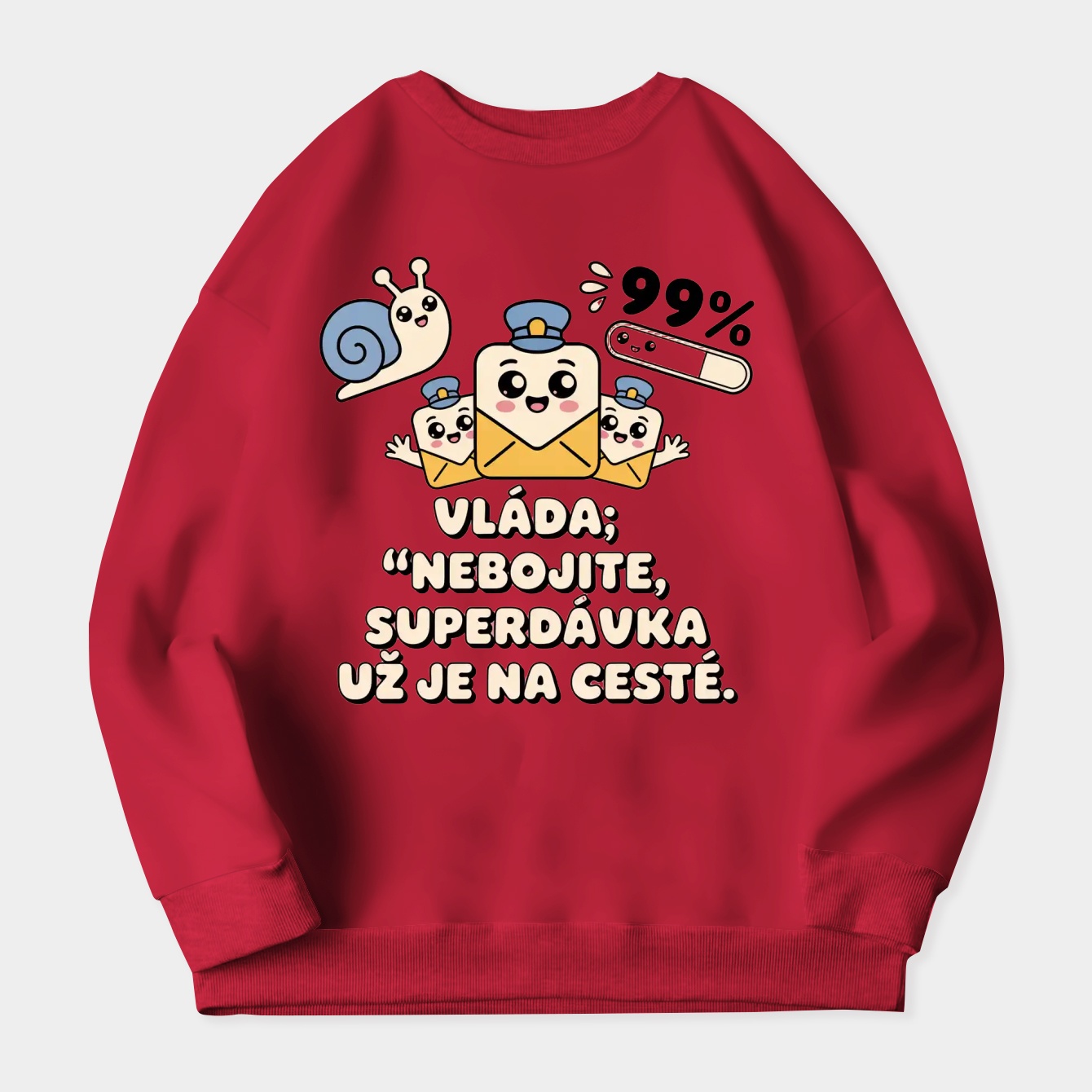 Czech Snail Mail Superdávka Vibes Women's Crewneck Sweatshirt