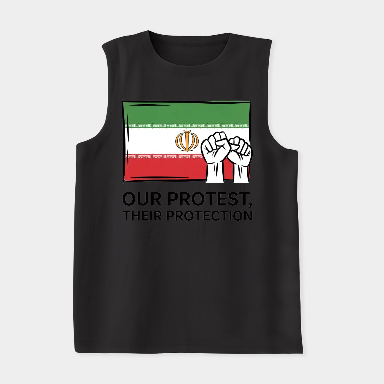 Iran Lion Flag of Protest Women's Soft Tank Top