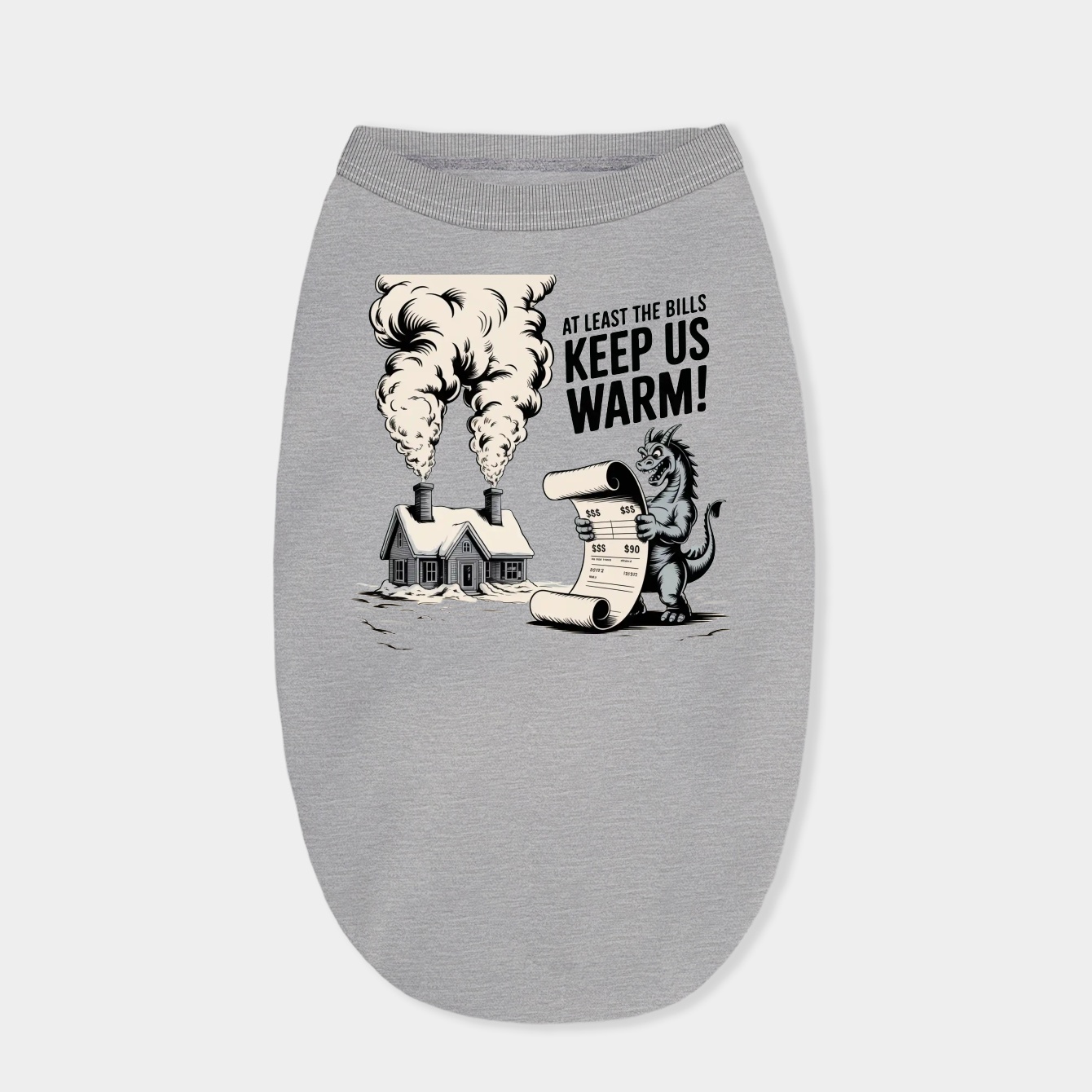 At Least the Bills Keep Us Warm Dog Shirt