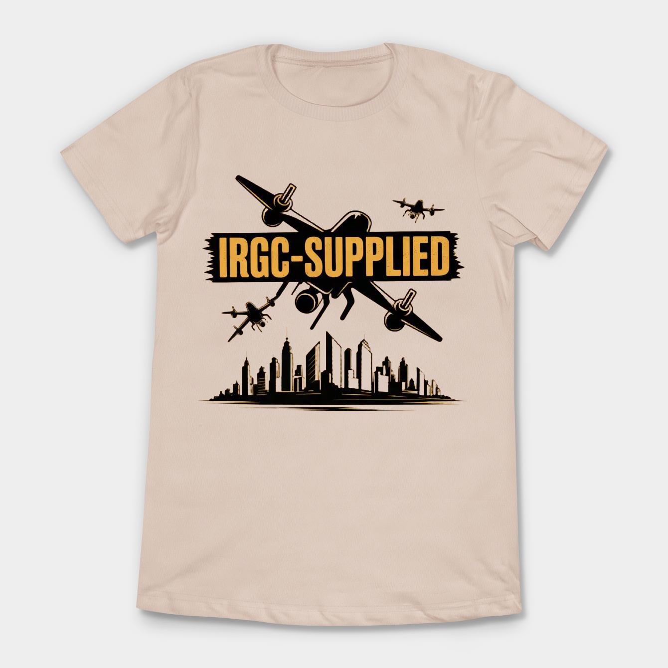 Falling IRGC-Supplied Drones Over City Women's T-Shirt