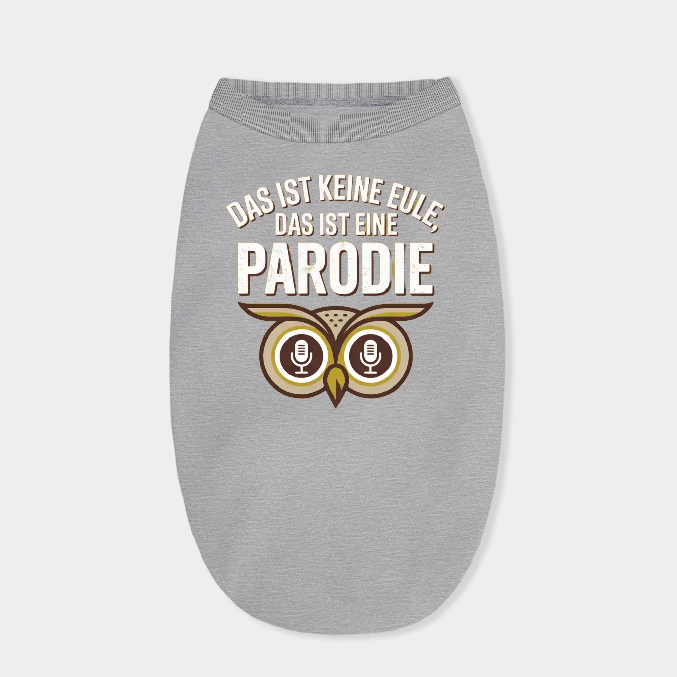 Parody Owl With Microphone Eyes Dog Shirt