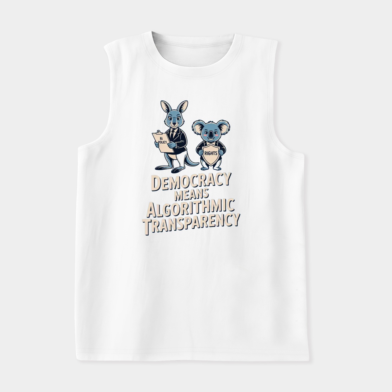 Democracy Means Algorithmic Transparency Women's Soft Tank Top
