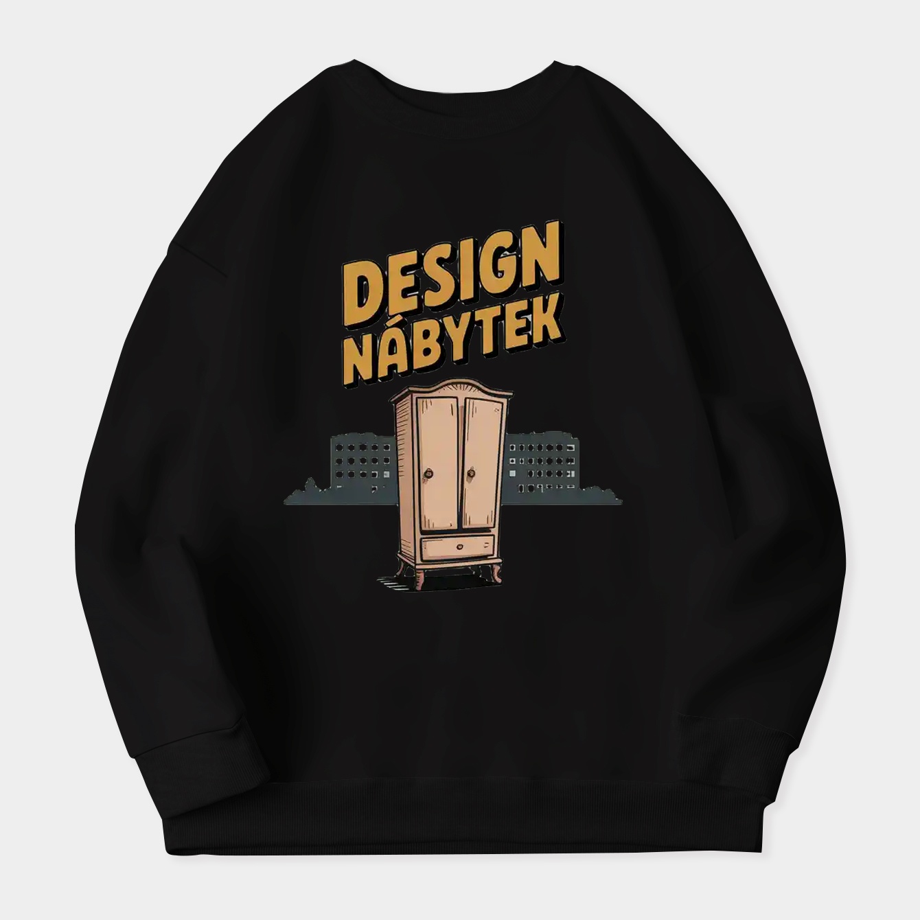 Crooked Wardrobe Czech Panelák Women's Crewneck Sweatshirt
