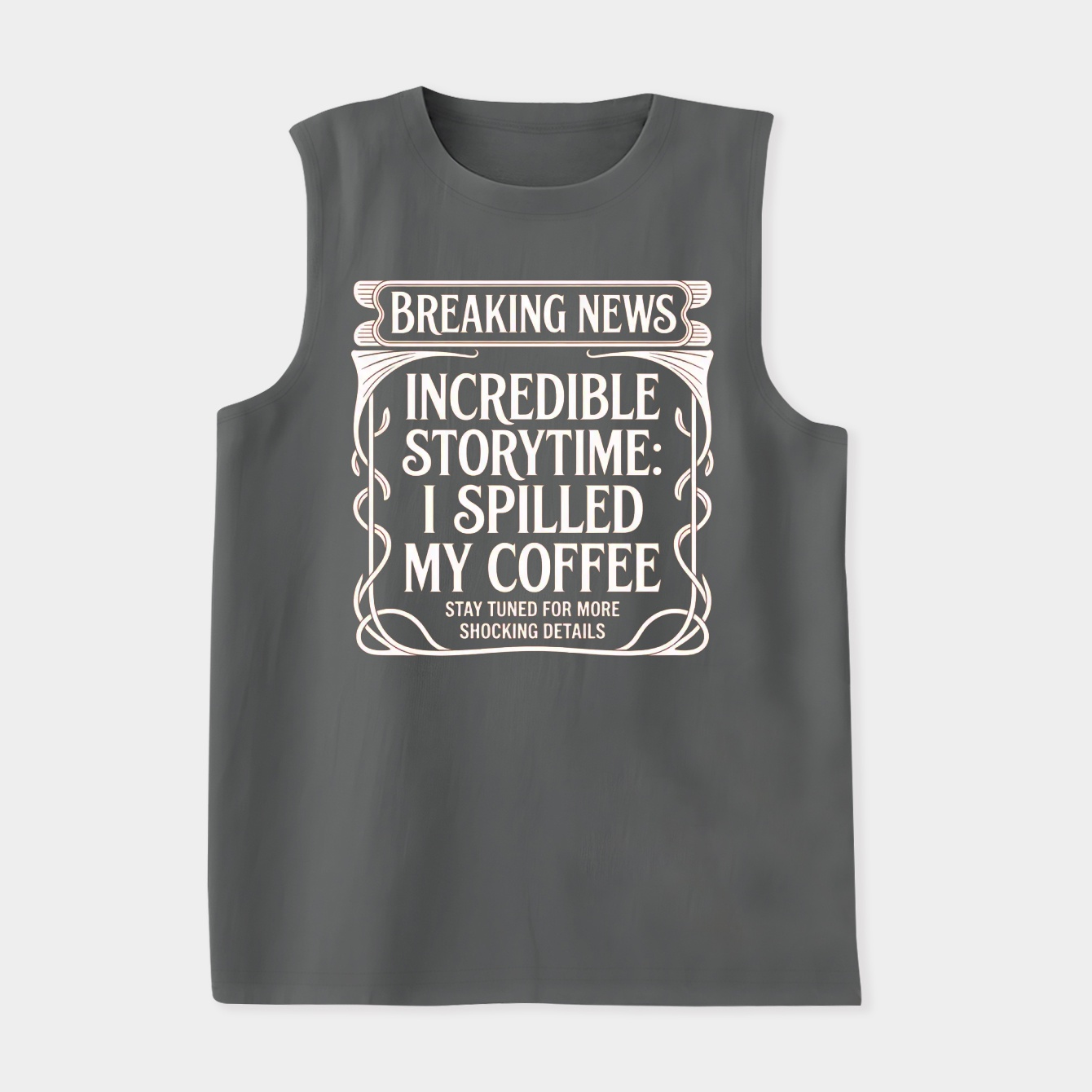 Breaking News Coffee Catastrophe Women's Soft Tank Top
