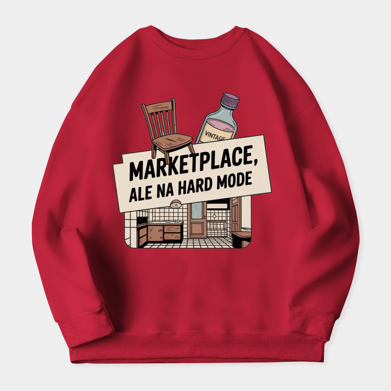 Hard Mode Vintage Marketplace Chaos Women's Crewneck Sweatshirt