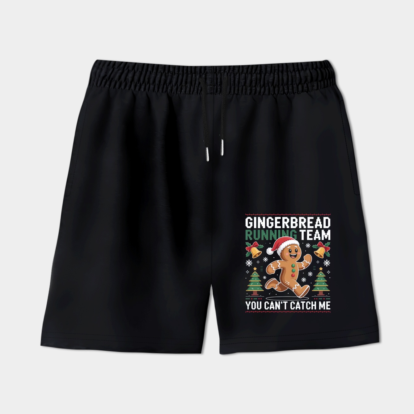 Ugly Xmas Gingerbread Running Christmas Women's Shorts