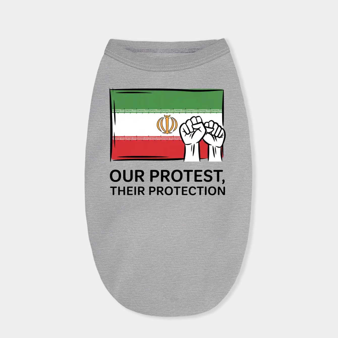 Iran Lion Flag of Protest Dog Shirt