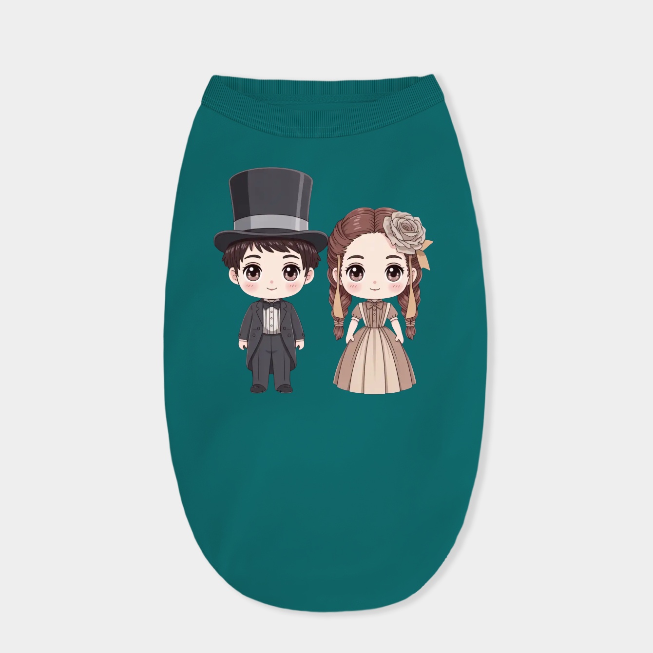 Cute Victorian Kawaii Couple Dog Shirt