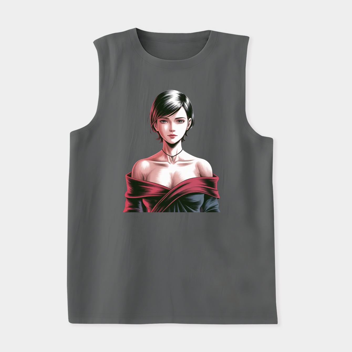 ahegao sarada Women's Soft Tank Top