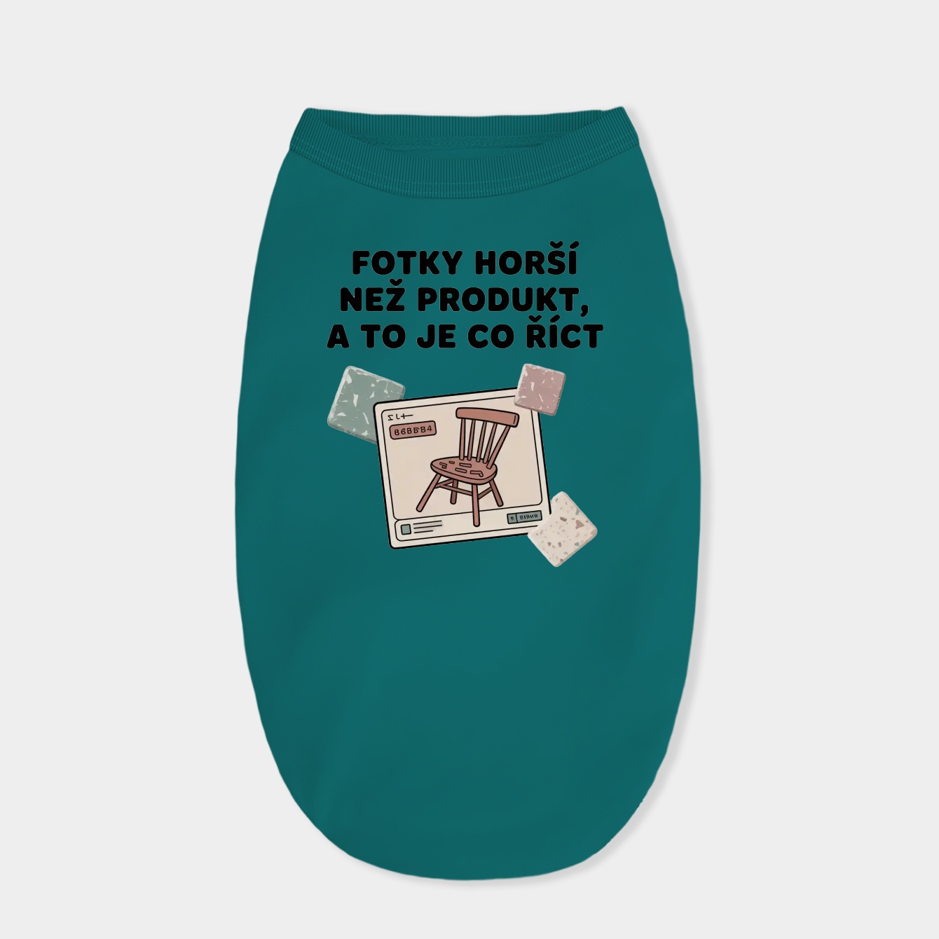 Terrible Product, Even Worse Photos Dog Shirt