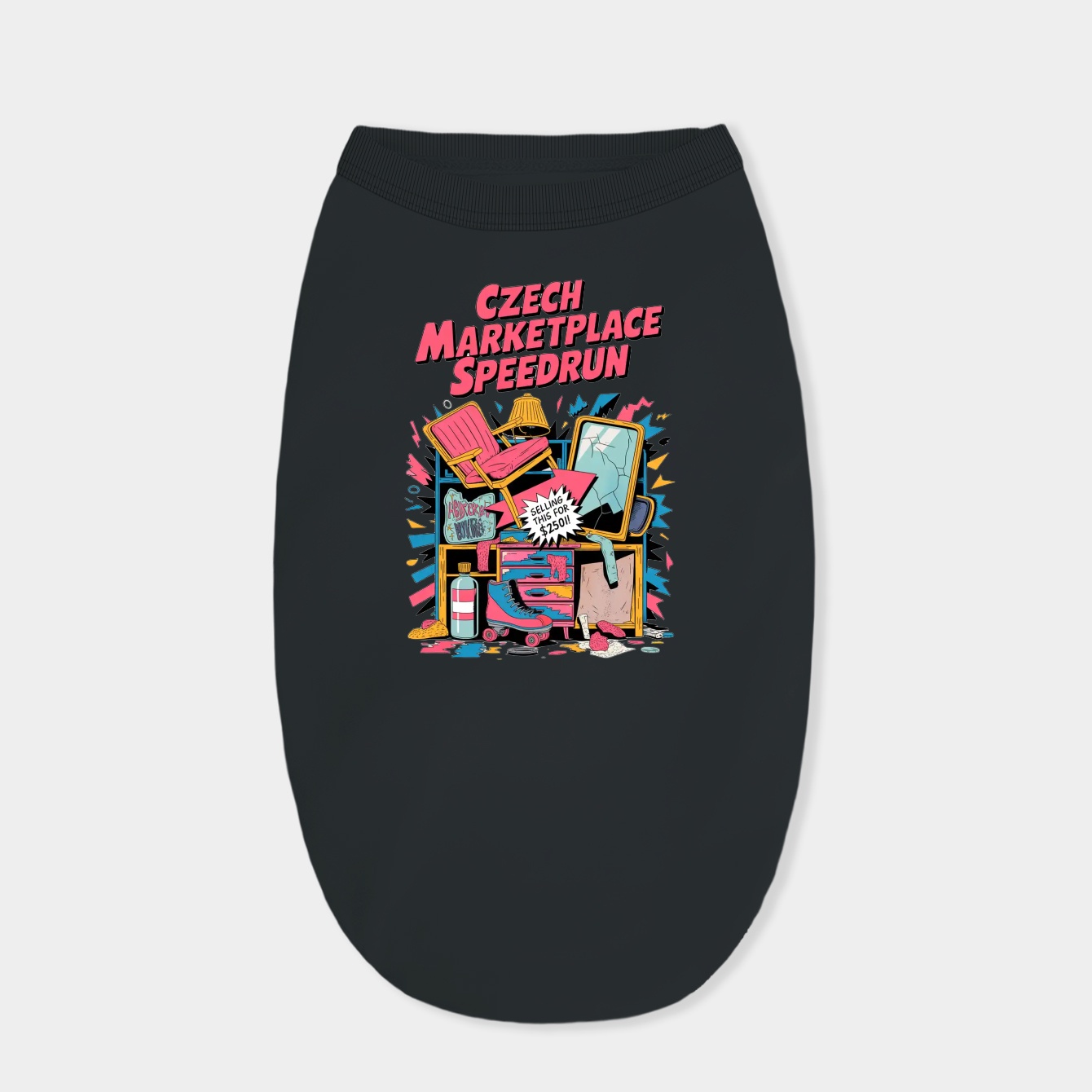 Czech Marketplace Speedrun Chaos Dog Shirt