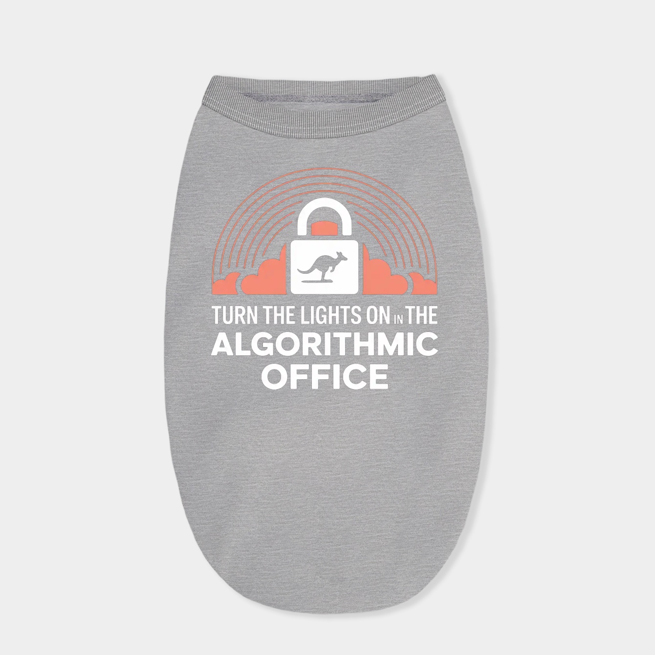 Algorithmic Office Awakening Padlock Dog Shirt