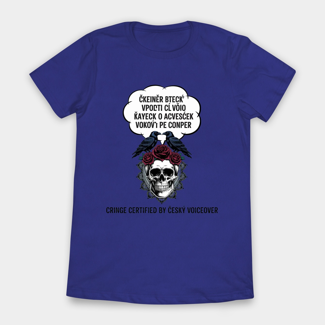 Victorian Raven Skull Cringe Certified Women's T-Shirt
