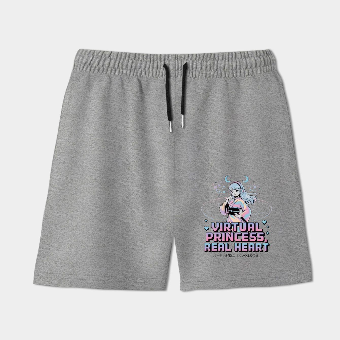 Virtual Princess, Real Heart Vaporwave Women's Shorts