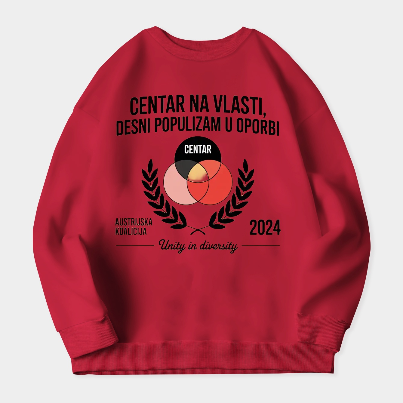 Austrian Coalition Unity Venn Women's Crewneck Sweatshirt