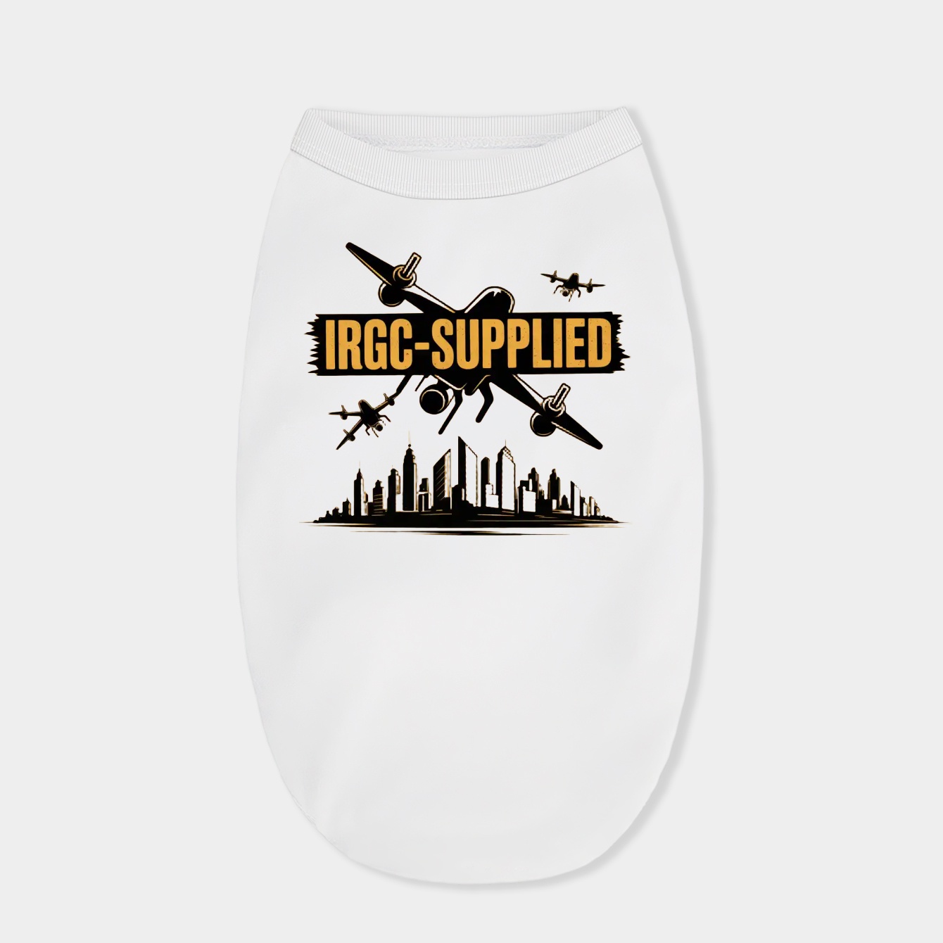 Falling IRGC-Supplied Drones Over City Dog Shirt