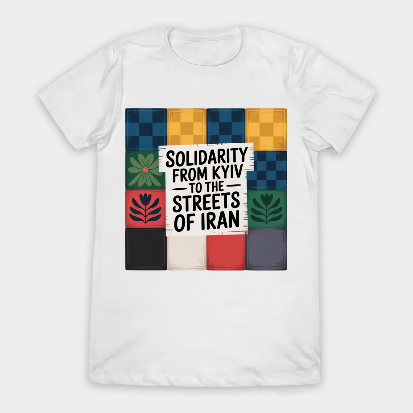 Solidarity from Kyiv to Iran Women's T-Shirt