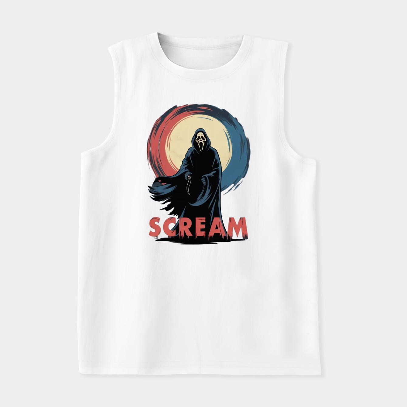 ghostface scream moon night Women's Soft Tank Top