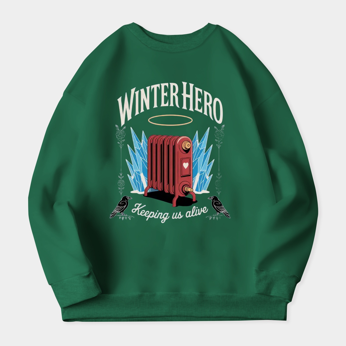 Winter Hero Radiator Savior Women's Crewneck Sweatshirt