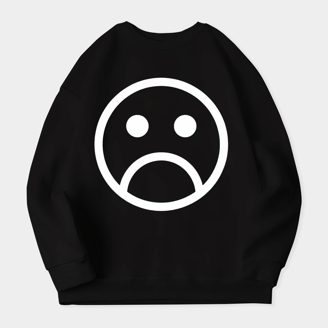Upside Down Smiley Face Women's Crewneck Sweatshirt