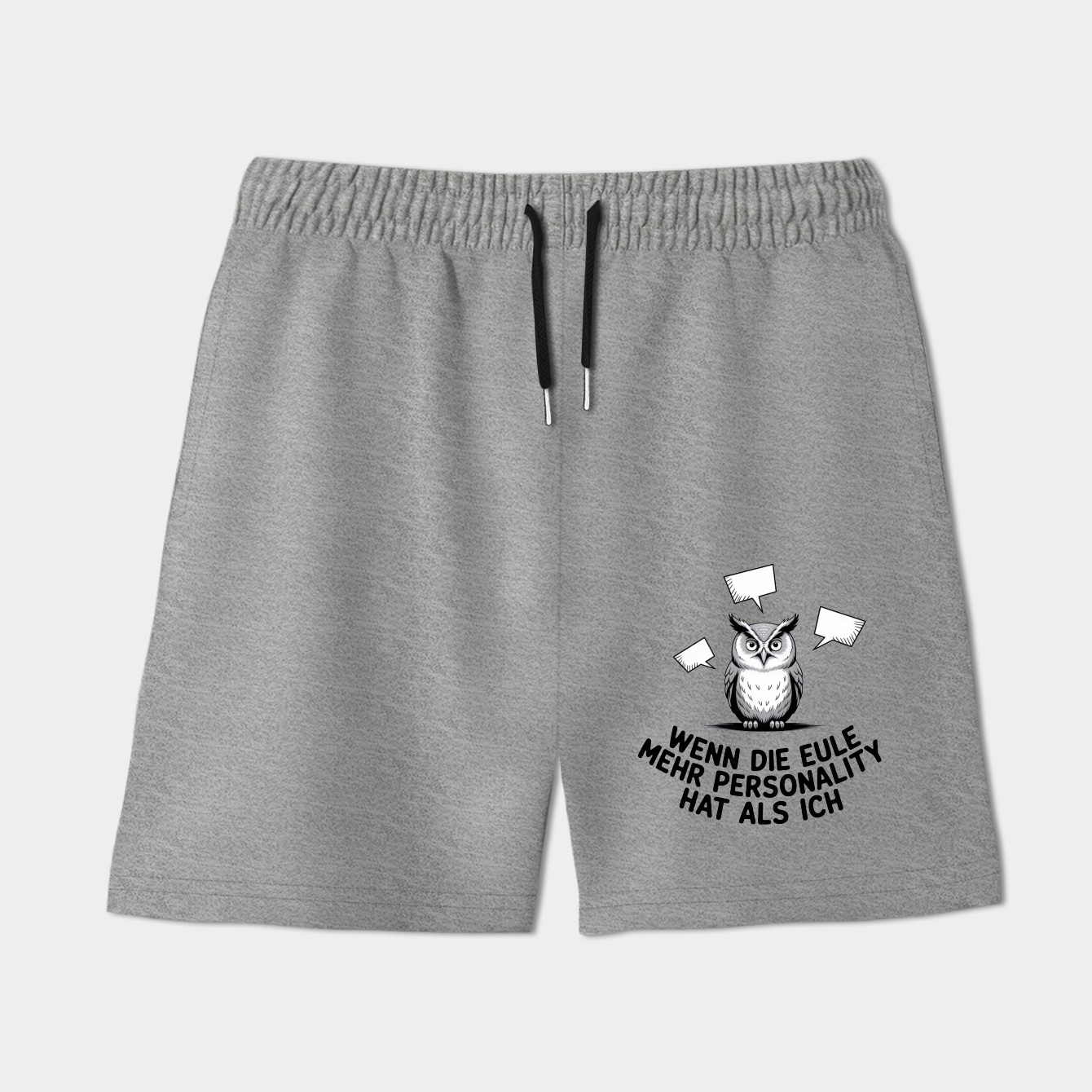 Funny Low Poly Personality Owl Women's Shorts