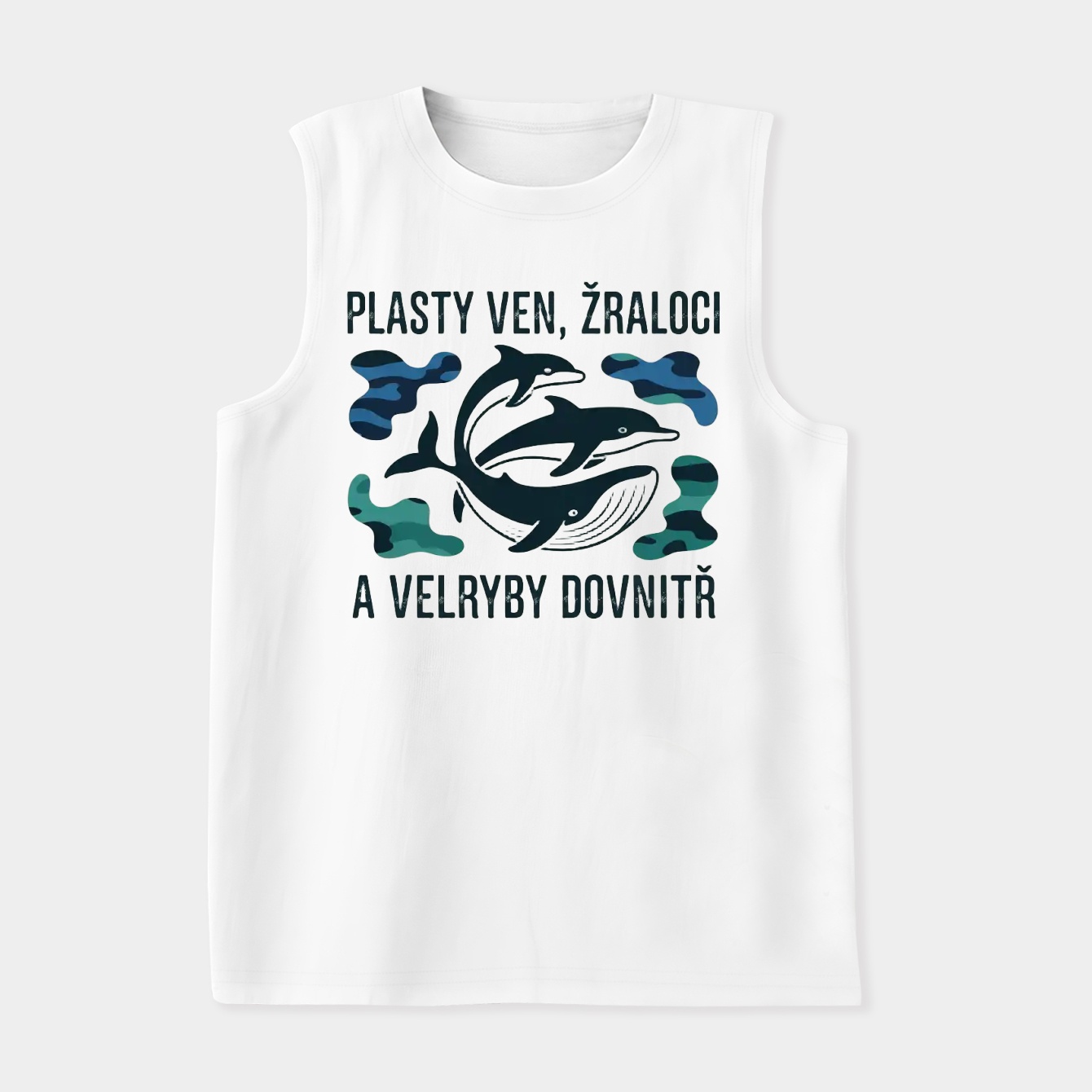 Whale and Dolphin Ocean Duo Women's Soft Tank Top