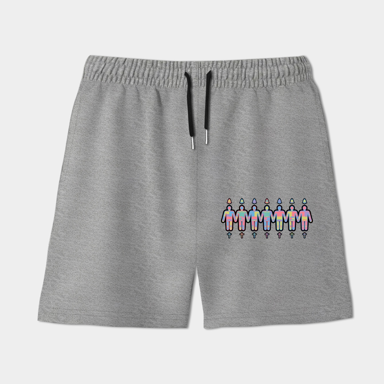 Fluorescent Unity Chain of Seven Women's Shorts