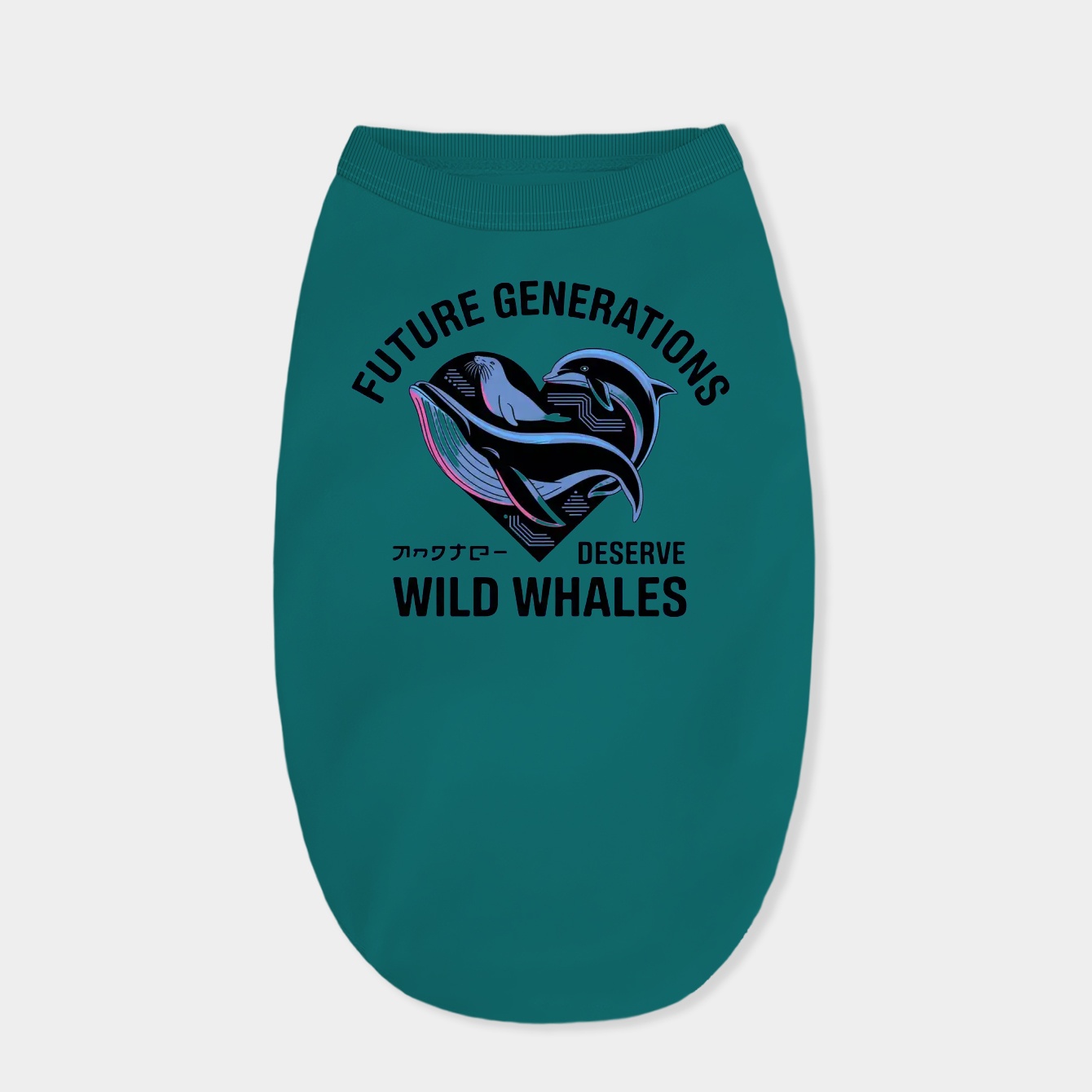 Future Generations Need Wild Whales Dog Shirt