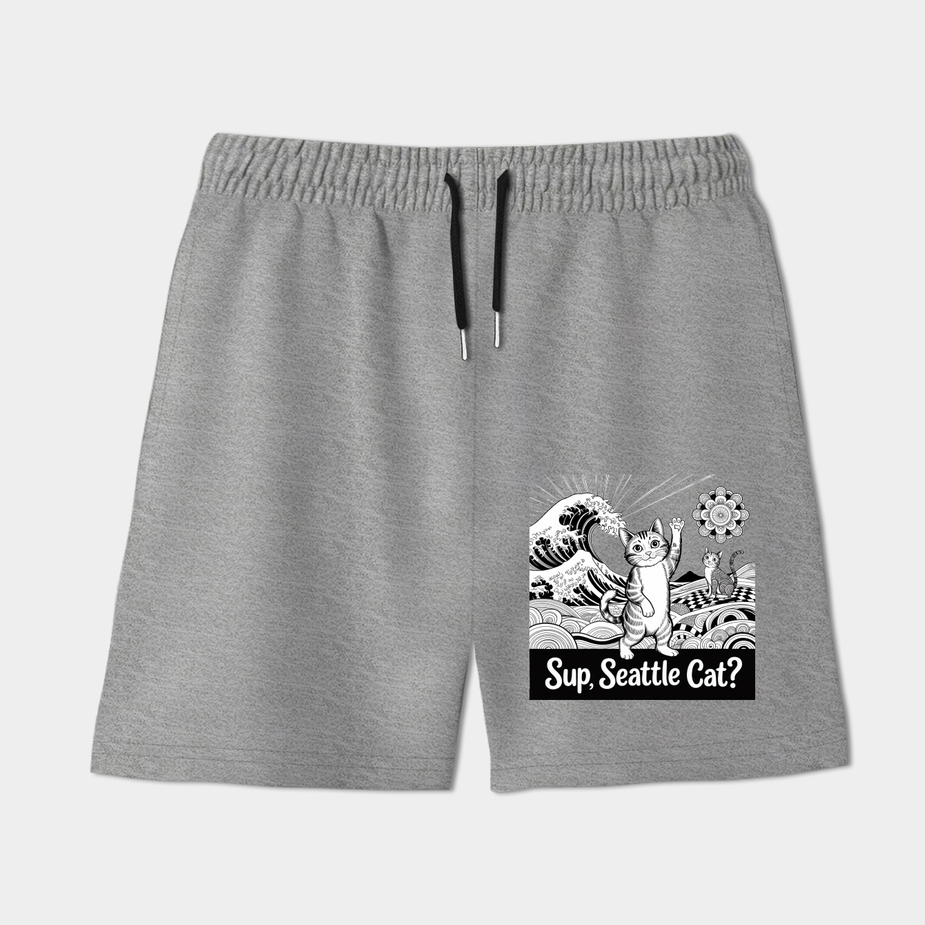 'Sup, Seattle Cat? Zendoodle Women's Shorts