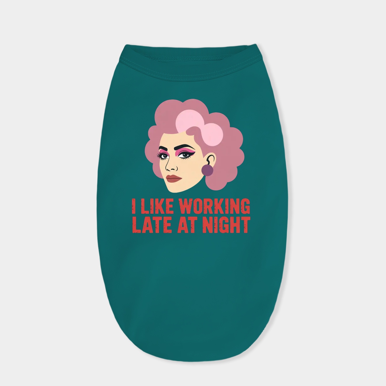 Working at night Dog Shirt