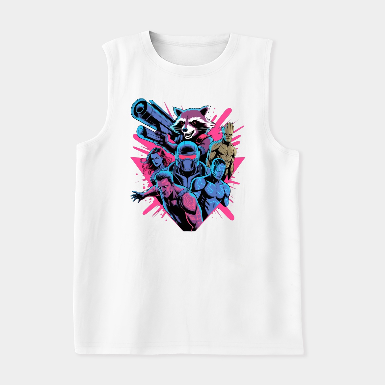Guardians of the Galaxy Rocket's Crew Tie-Dye Women's Soft Tank Top