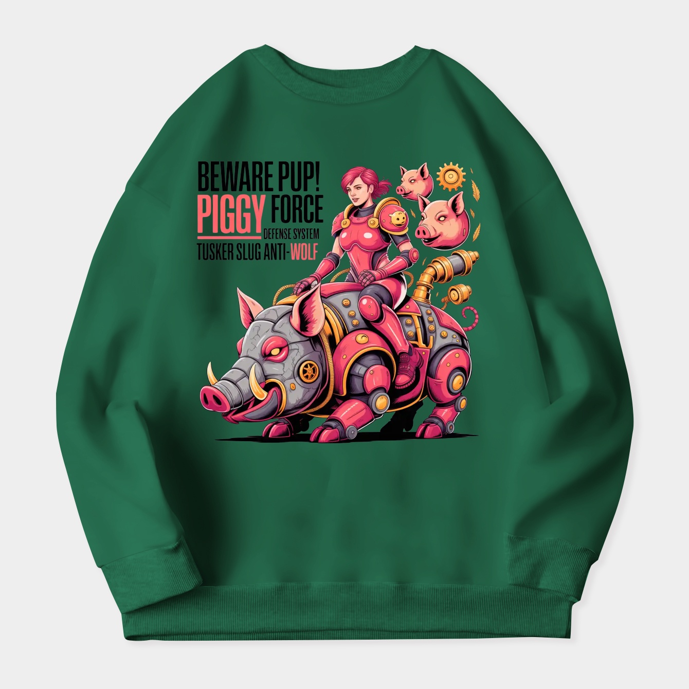 Bunny Tusker Slug Anti-Wolf.35 Women's Crewneck Sweatshirt