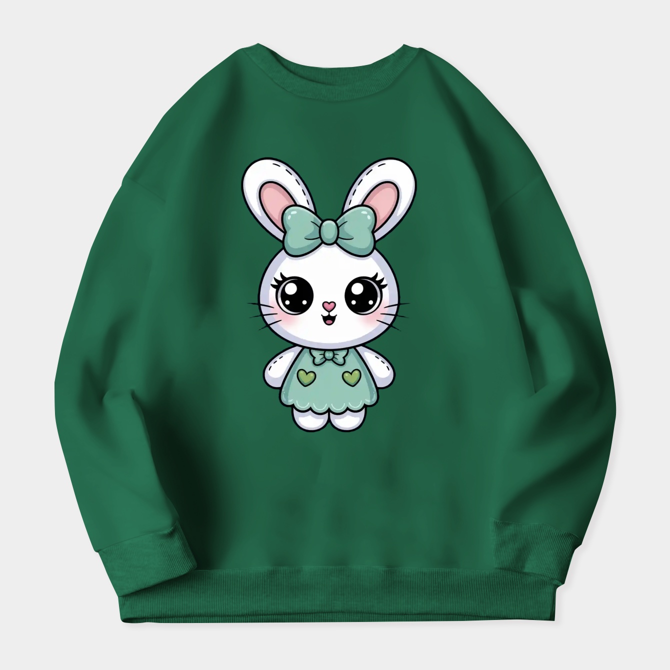 Bunny Cabbage Bunny Women's Crewneck Sweatshirt